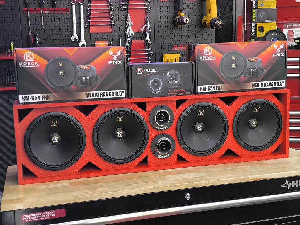 Paquete Open Show Audio Cajon + Km-654 Fnx + Tweeters