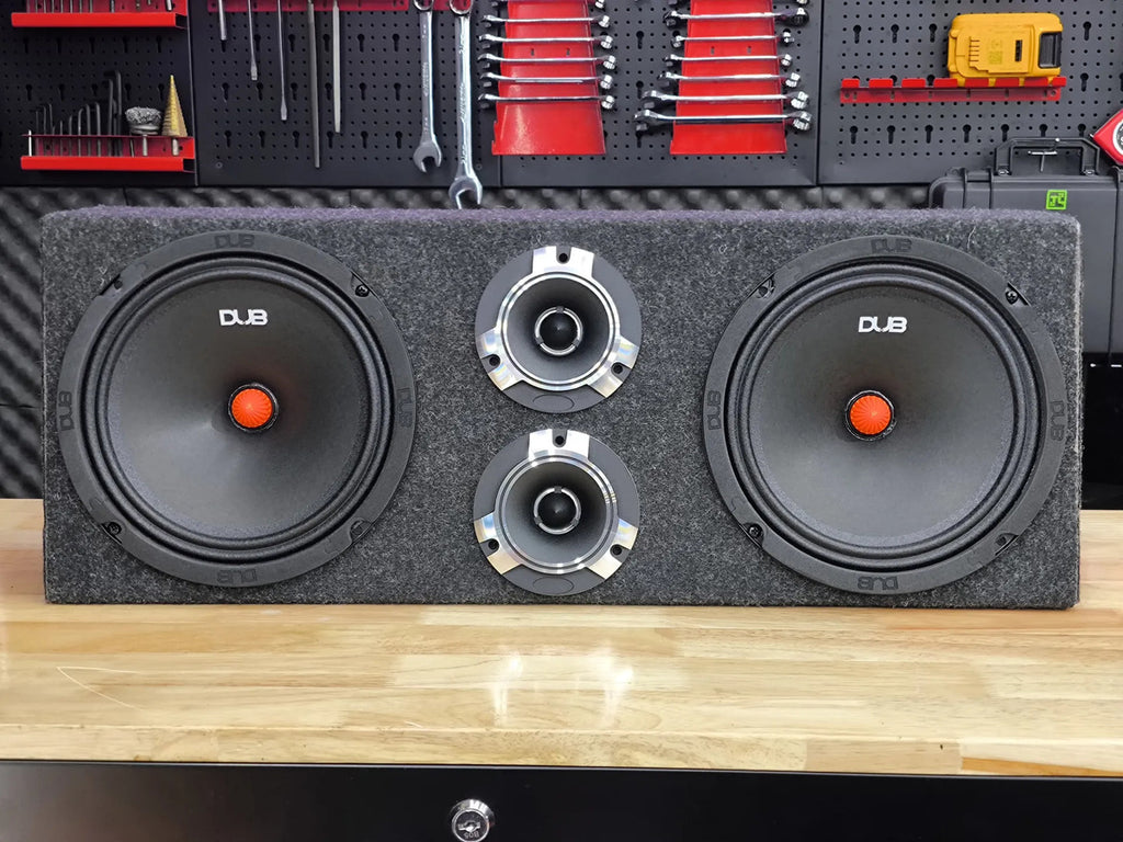 Kit Open Show 8puLG 600w Max Dub801 +tweeeter C Cajon Doble