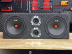 Kit Open Show 8puLG 600w Max Dub801 +tweeeter C Cajon Doble