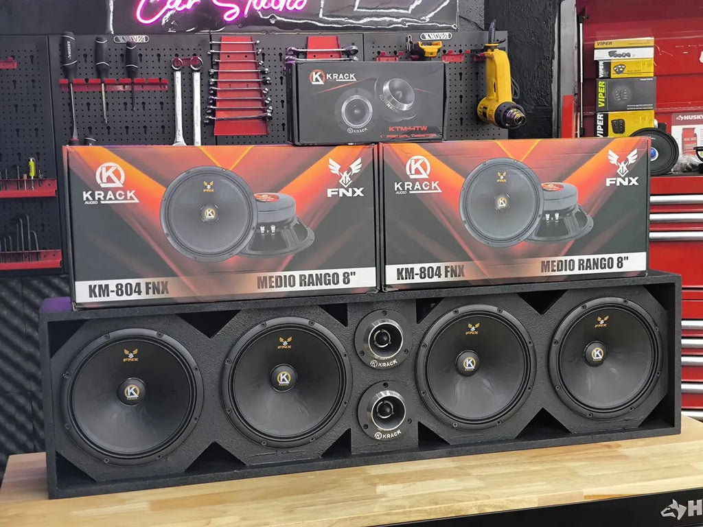 Paquete Open Show Audio Cajon + Km-804 Fnx + Tweeters