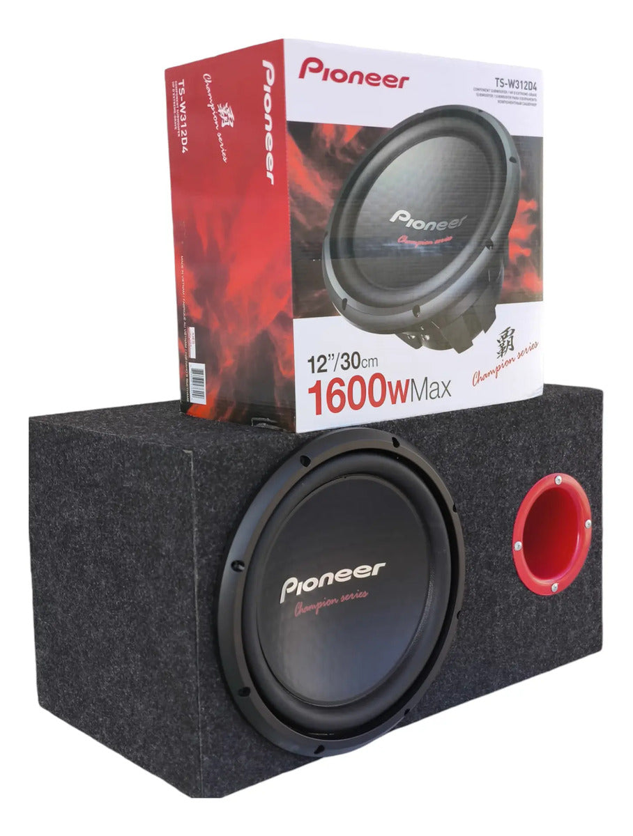Cajón Calculado C/subwoofer Tsw312d4 Amplificador C/cableado