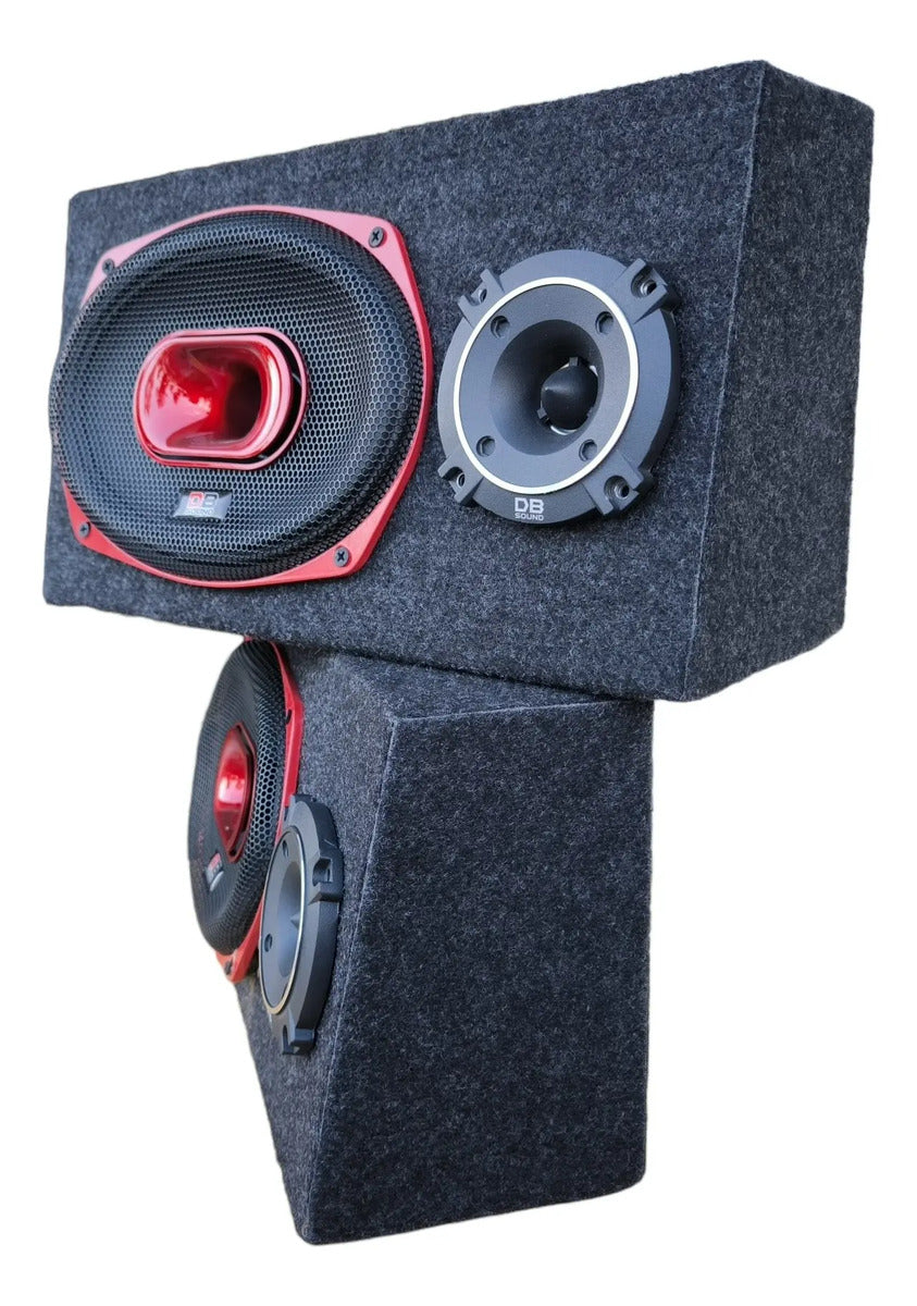 Par Cajon Individual D Madera Bocina 6x9 Tipo Pick Up C/bala