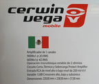 Amplificador Cerwin Vega 1600w Negro 1 Canal D