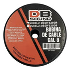 Bobina Cable De Corriente Calibre 8 Db Sound 76.2m Dbsw8250