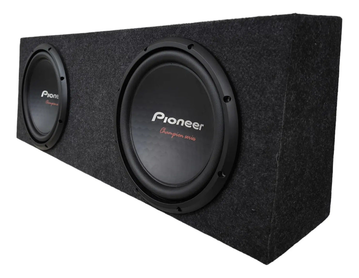 Cajón Sellado Doble Para Camioneta Con Rebote Para Subwoofer