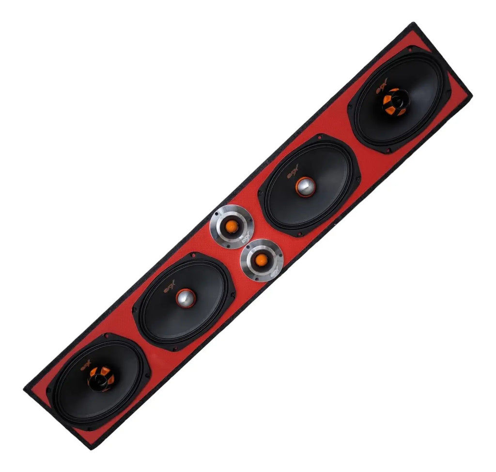 Cajón De Madera Monitor Vinil 4 Bocinas De 6x9 Con 2 Balas