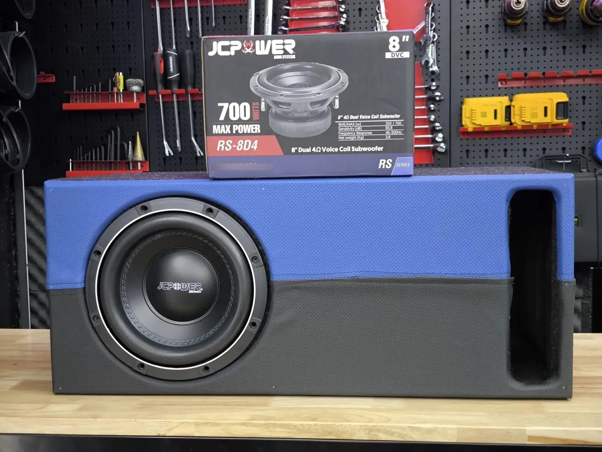 Subwoofer Jc Power Rs-8d4 700w  + Caja Acustica Porteada