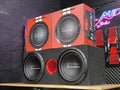 2 Subwoofer 12pulg Audiobahn Aw124e +cajon Doble Scorpion