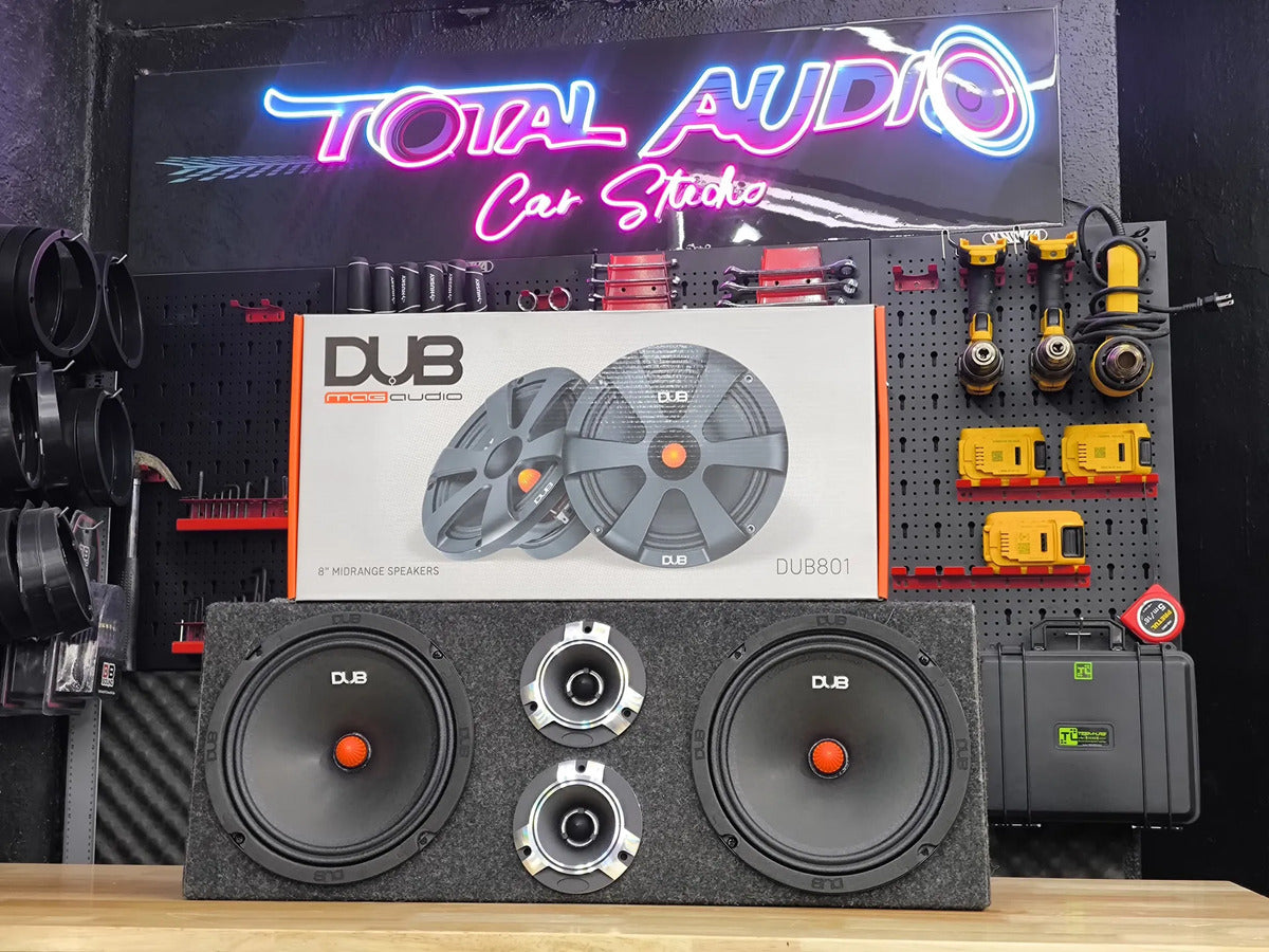 Kit Open Show 8puLG 600w Max Dub801 +tweeeter C Cajon Doble