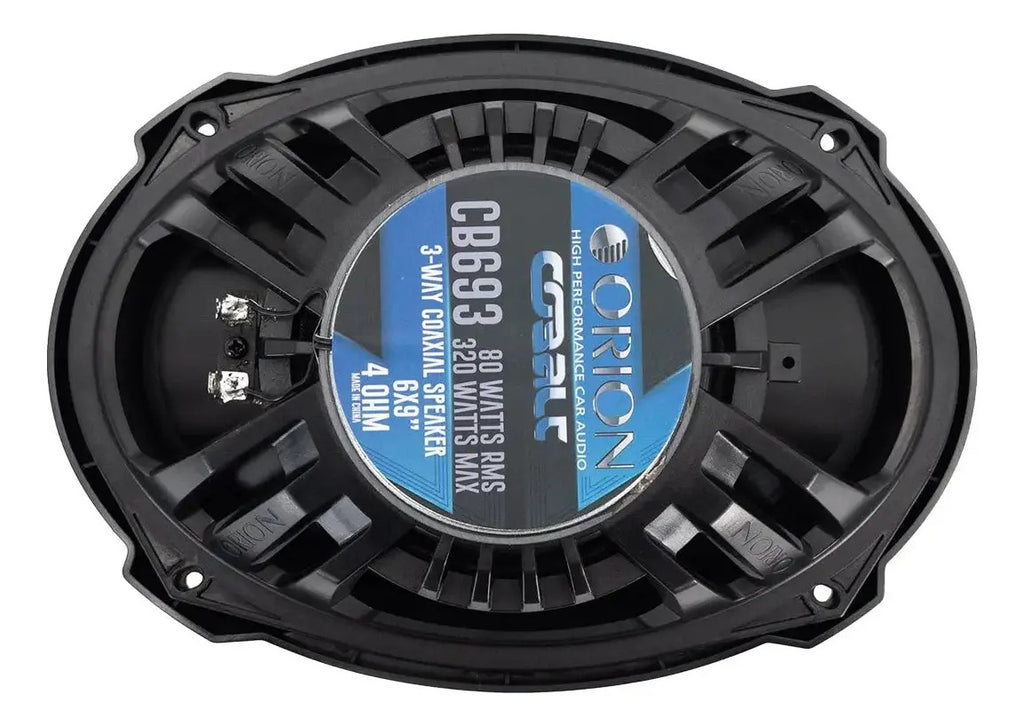 Orion Bocinas 6x9 3 Vias Coaxiales 320w /80rms Cobalt Cb693 Color Negro
