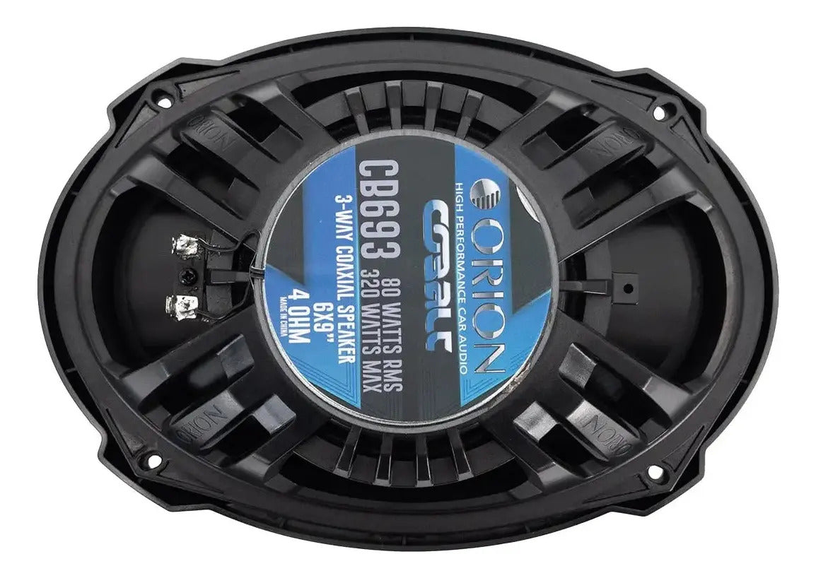 Orion Bocinas 6x9 3 Vias Coaxiales 320w /80rms Cobalt Cb693 Color Negro