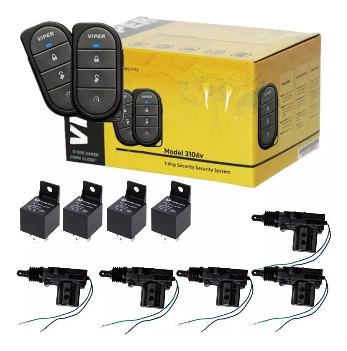 Alarma De Seguridad Automotriz Viper 3106v + Combo Calidad