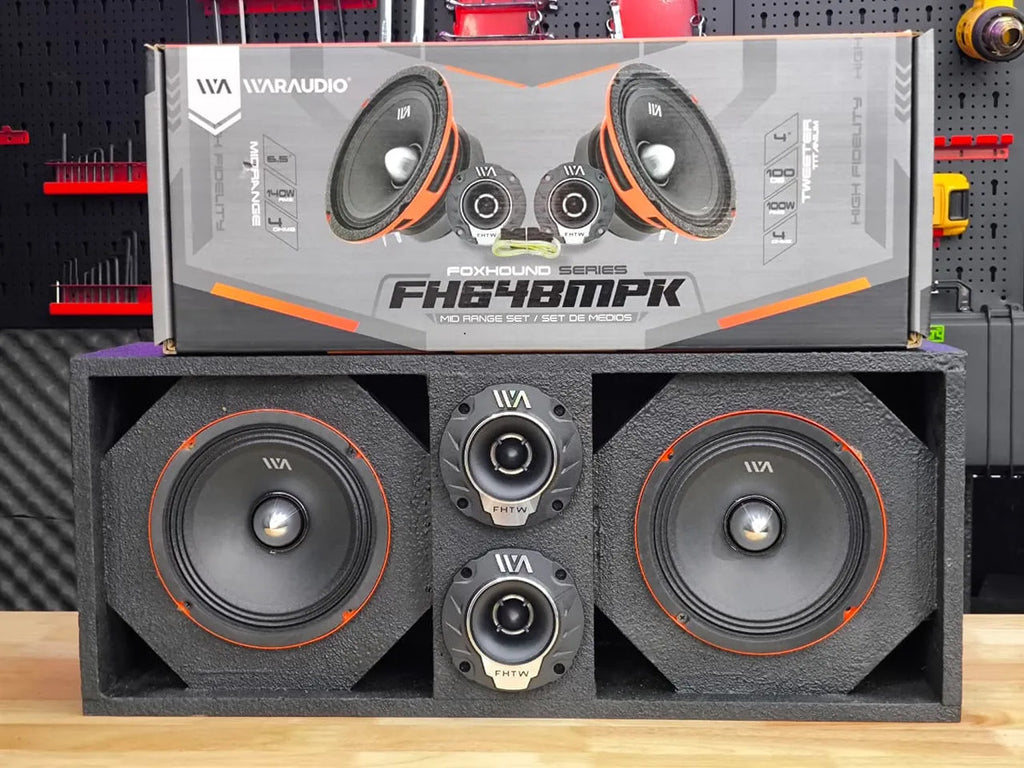 Set De Medios Rango War Audio Fh64bmpk+ Cajon Open Show Negr