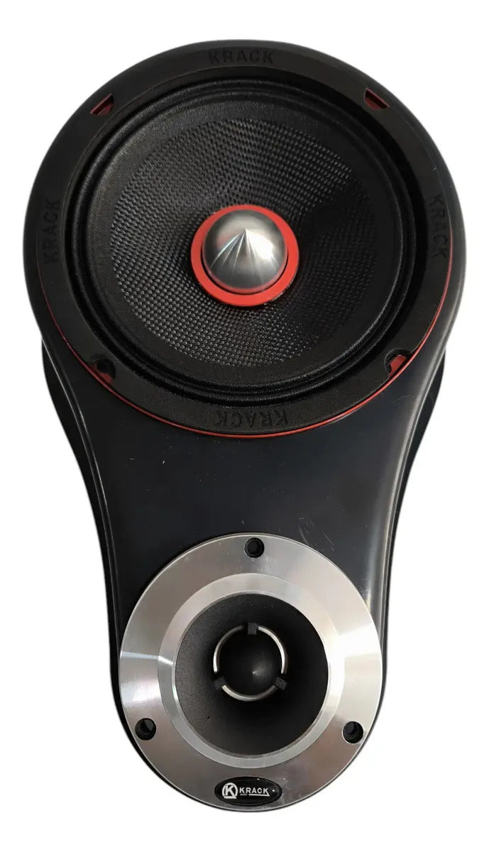 Set De Medios Kmxp 6520 Krack 6.5 + Aumentos Con Bala Negro