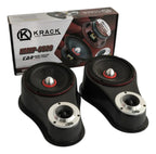 Set De Medios Kmxp 6520 Krack 6.5 + Aumentos Con Bala Negro