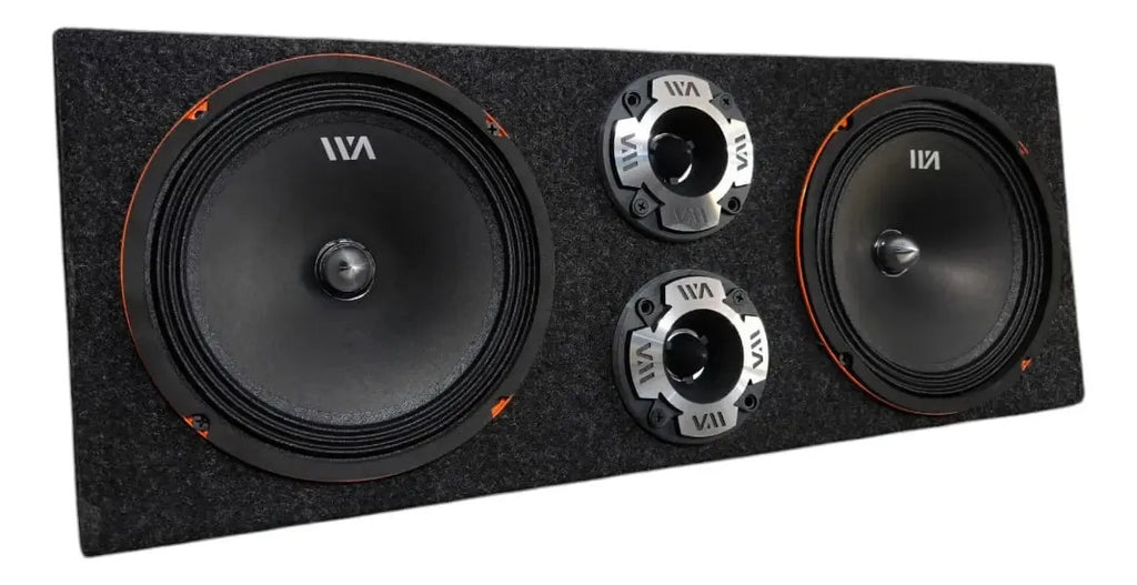 Set De Medio Rango 8 War Audio Cabo88 Tweeter Grenade402 Color Plata