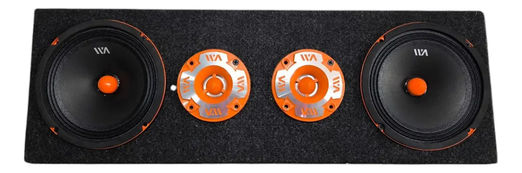 Set De Medio Rango 8 War Audio Cabo88 Tweeter Grenade402 Color Negro