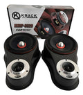 Set De Medios Kmxp 6520 Krack 6.5 + Aumentos Con Bala Negro