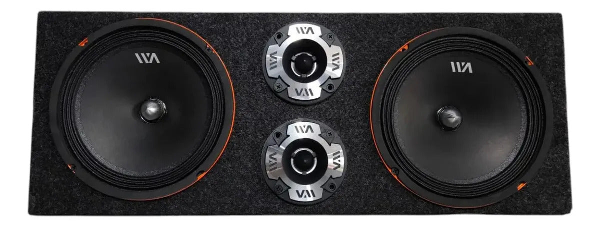 Set De Medio Rango 8 War Audio Cabo88 Tweeter Grenade402 Color Plata