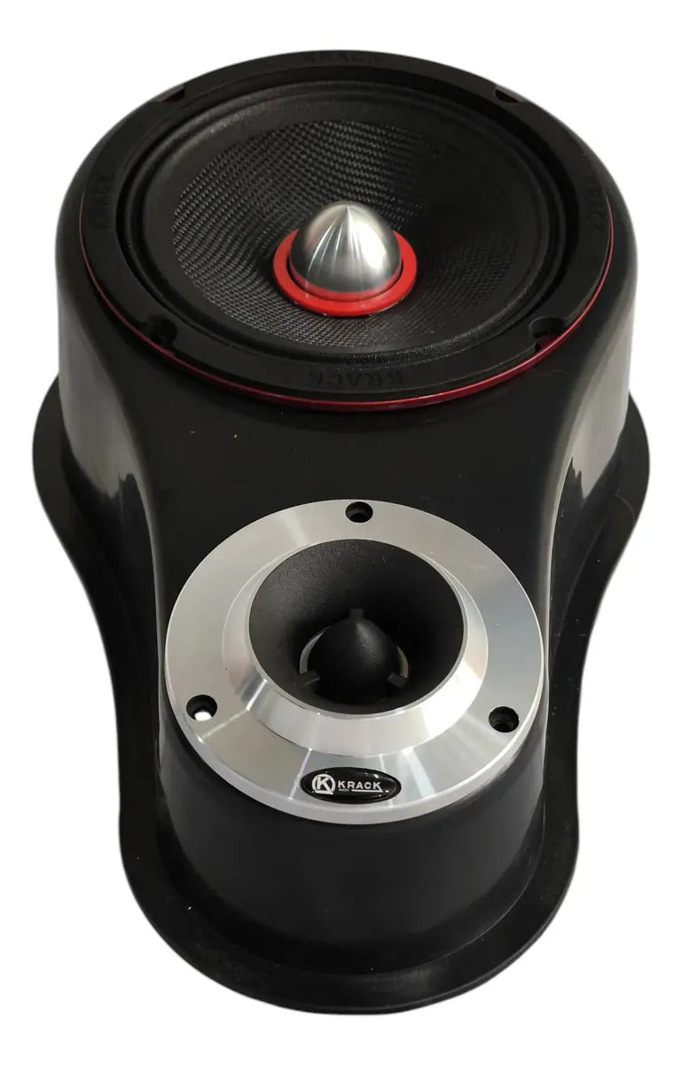 Set De Medios Kmxp 6520 Krack 6.5 + Aumentos Con Bala Negro