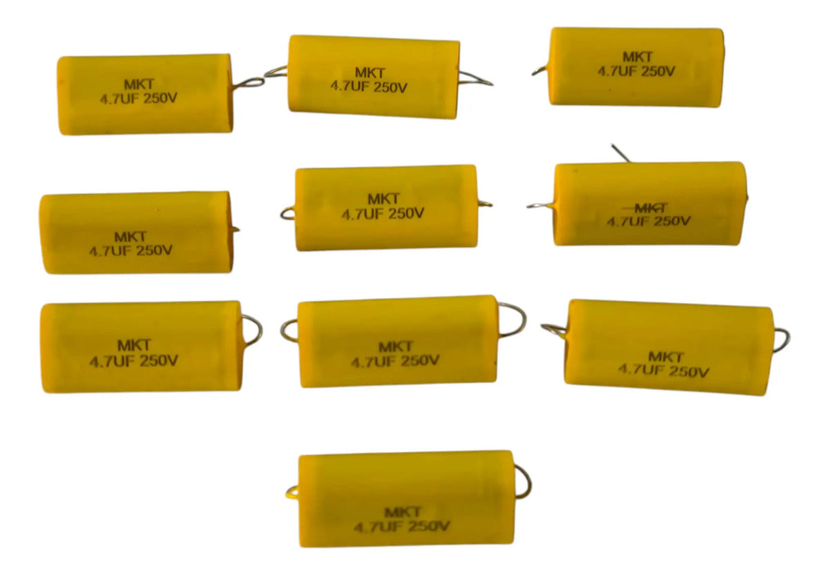 10 Pzas Filtro Para Tweeter Bala Crossover Pasivo 4.7uf-250v