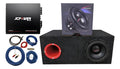 Subwoofer Audiobahn Asw8u Cajon Salida De Aire Amplificador