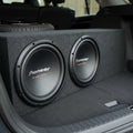 Cajón De Madera Acustico Para Camioneta Doble Subwoofer