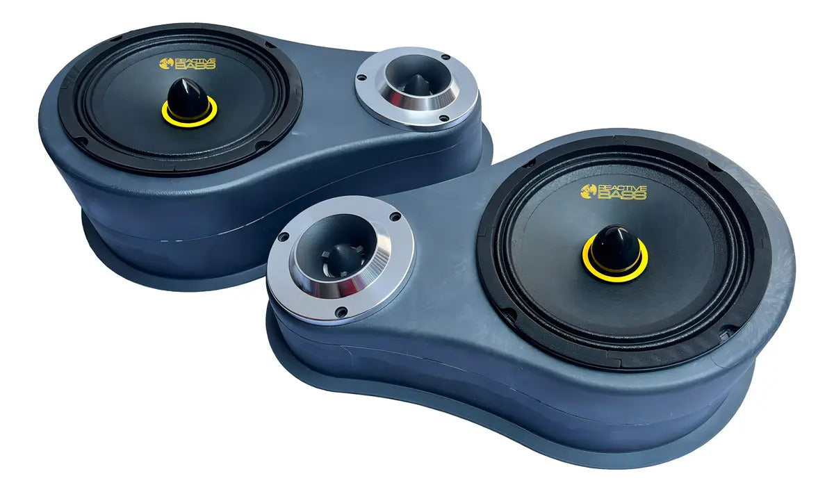 Set De Medios Kmxp 6520 Krack 6.5 + Aumentos Con Bala Negro