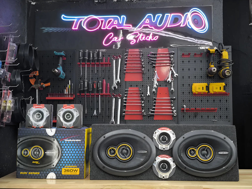 Paquete Audiobahn Ads6950 6x9 400w +tweeter +cajon Open Show
