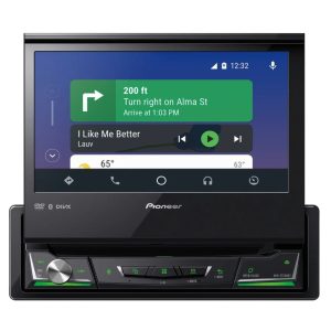 Reproductor De Dvd Retráctil Pioneer Carplay Avh-z7250bt Col Negro
